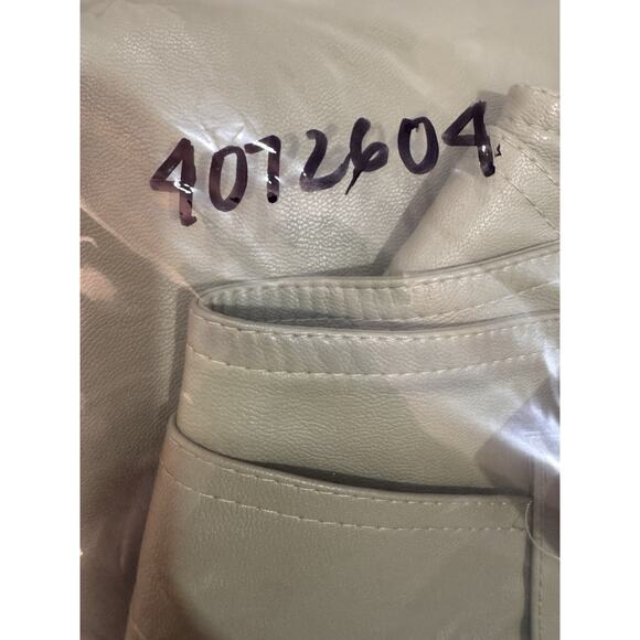 Venti6 Faux Leather Green Paper Bag Highwaisted Womens Joggers Size M Retro - Picture 10 of 10